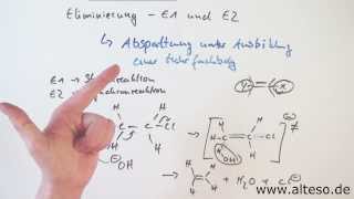 Die Eliminierung Mechanismus von E1 und E2 Reaktionsmechanismen Organik [upl. by Cartie]