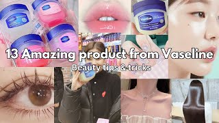 13 Amazing beauty product from Vaseline tips and tricks ✨🎀 [upl. by Yarrum560]