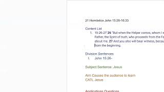 Homiletics John 16 [upl. by Deck751]