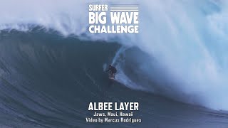 Albee Layer at Jaws  SURFER Big Wave Challenge 202324 Entry [upl. by Esilehs]