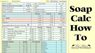 How to Use SoapCalc Cold Process Soap Tips amp Tricks 2 [upl. by Hadsall655]