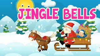 Jingle Bells with lyrics  Kids Christmas Songs amp Nursery Rhymes by EFlashApps [upl. by Nikaniki]