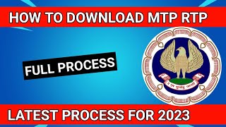 How To Download RTP amp MTP From ICAI  How To Download RTP amp MTP For CA Inter  MTP Download Process [upl. by Ummersen]