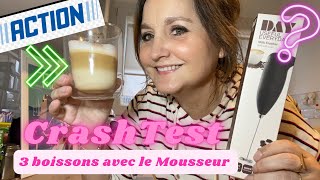 CRASH TEST ACTION MOUSSEUR DE LAIT à 279€ ÇA VAUT QUOI  Je prépare 3 boissons avec vous 😃 [upl. by Shulins655]