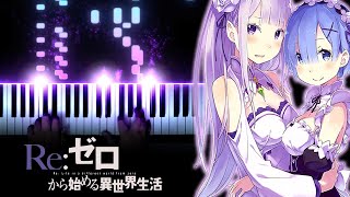 ReZero Season 2 OP  quotRealizequot  Konomi Suzuki Piano  ピアノ  Reゼロから始める異世界生活 2nd Season [upl. by Hut]