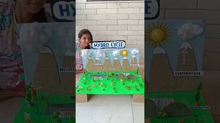 Hydro  water cycle working model school project schoolprojectmaker [upl. by Oliana]