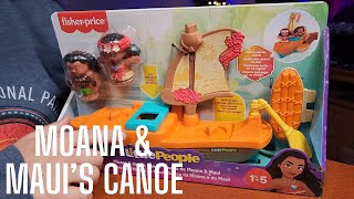 Little People Accessory  Moana amp Mauis Sail Boat [upl. by Youngran]