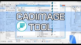 ArchiCAD 19 work with CADIMAGE TOOL [upl. by Odlanor]