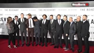 Leonardo DiCaprio Tom Hardy and Cast at The Revenant LA premiere [upl. by Carlile]