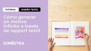 Tutorial diseño textil cómo generar un motivo infinito a través de rapport textil [upl. by Matrona]