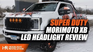 2017 Ford Super Duty Morimoto XB LED Headlight Review 527 BRIGHTER  Headlight Revolution [upl. by Hirz]