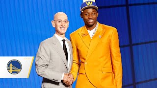 Golden State Warriors Select Jonathan Kuminga in 2021 NBA Draft [upl. by Inalan]