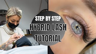 Lash Extension Tutorial  Step By Step Hybrid Set  Hybrid Mapping  QampA [upl. by Divadnhoj129]