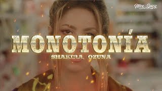 Shakira Ozuna  Monotonía LetraLyrics [upl. by Leiso]