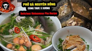 Hanoifood  Công Thức Ninh Xương PHỞ GÀ không phải ai cũng biết  Delicious Vietnamese Pho Recipe [upl. by Dragoon]