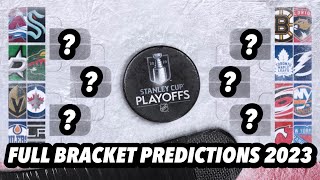 2023 NHL Stanley Cup Playoffs FULL BRACKET Predictions [upl. by Haonam14]