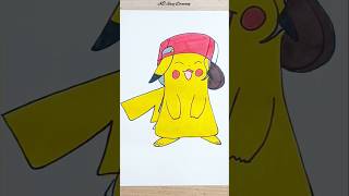 Pikach Drawing Easy creative art shorts trending viralshorts satisfying artwork tiktok [upl. by Enilegna]