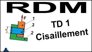 RÉSISTANCE DES MATÉRIAUX TD1 CISAILLEMENT [upl. by Sharma]