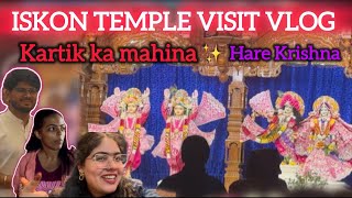 Iskon mandir  Hare Krishna  ✨ Pani puri and fun  GITIKA SURESH MAYANI [upl. by Yasibit]