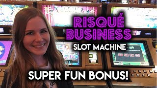 RISQUÉ Business Slot Machine Super Fun BONUS [upl. by Imer]