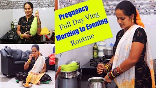 Pregnancy Full Day Vlog l Morning to Evening Routine Vlog l Pregnancy 2nd Trimester full day cooking [upl. by Nerrol124]