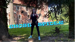 GhostSpider z wizytą w lesie szuka Pajęczej Bazy  Superhero family movie in Real Life [upl. by Marijn]