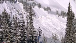 Avalanche in Alta Utah [upl. by Ellemrac]