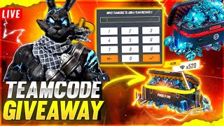 FREE FIRE LIVE  REEDEM CODE GIVEAWAY FF LIVE GIVEAWAY  CUSTOM ROOM  FF GIVEAWAYlokeshgamer [upl. by Alegnaoj]