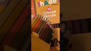 My customized Skin Tone Colored Pencils Shades of Brown ❣️Link in bio coloringbooks skintone [upl. by Suirtemid]