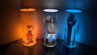 LED Flickering Candle Paper Lanterns HD 1080p [upl. by Htbazile532]