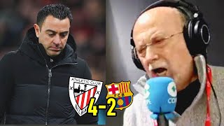 ¡El Barça de Xavi ELIMINADO de COPA Así narró el Athletic 42 Barcelona Oliveros en Tiempo de Juego [upl. by Mullins]