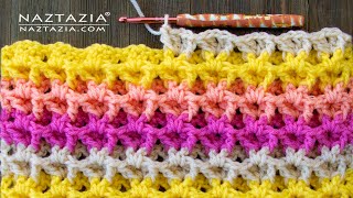 CROCHET 3D V Stitch Pattern  Easy Textured Stitches for a Blanket Scarf and More [upl. by Eciruam]