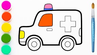 How to Draw a Ambulance  Step by Step [upl. by March745]