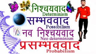 Determinism Possibilism Neo determinism Probabilism Human geography nishchaywad निश्चयवाद [upl. by Goodrow]