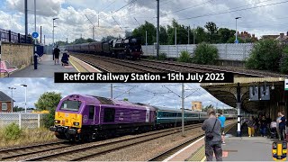 TWO Railtours Trains at Retford Station 15072023 [upl. by Rosemaria250]