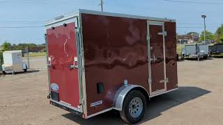 CARGO MATE 5X10 ENCLOSED CARGO TRAILER  AAA TRAILER  HOWELL MI [upl. by Bourne340]