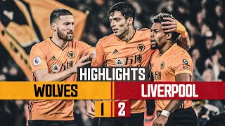 Raul Jimenez strikes against the reds  Wolves 12 Liverpool  Highlights [upl. by Alikahs]