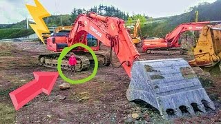 VIDEO NIÑOS MÁQUINAS REALES de Construcción BIG Bulldozer Excavadora Camión Tractor triturador obra [upl. by Oigolue]