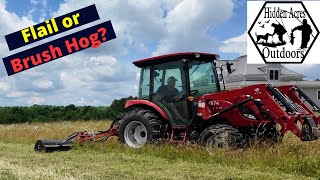 Flail Mower or Bush Hog 4K [upl. by Fulmis]