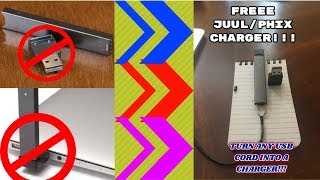 How to make a Juul charger FREE JUULPHIX CHARGER HD 720p [upl. by Asirrak]