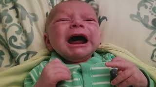 1 Month Old Newborn Baby Crying amp Calm [upl. by Nuahsyt]