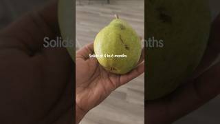 Pear puree for 4 to 6 months babies 🍐 👶 firstfoods voiceofsoftware [upl. by Orlanta]