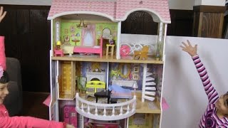 Dollhouse princess Barbies house presentation review [upl. by Andert709]