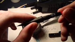 LAMY Safari Fountain Pen REVIEW and how to fill the Safari Converter Z24 [upl. by Oderfodog6]