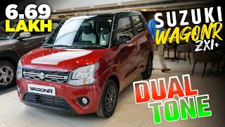 Suzuki WagonR Zxi plus Dual tone Review and Walkaround l 2022 WagonR Top model l MRCars [upl. by Leinod907]