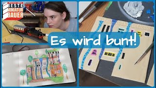 Knallbunte Hundertwasser Häuser  Fortschritt der Landschaft  Vlog 48 [upl. by Alysa948]