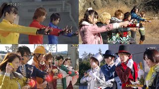 Super Sentai Final Henshin And Roll Call Gaoranger  Ryusoulger [upl. by Aneerahs415]