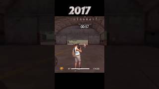 Old free fire 2017 vs New free fire 2024 shorts shortvideo shortfeedshort funnysad viralvideo [upl. by Keeler]