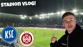 Wie ist die Stimmung beim KSC😳 KSC vs SV Wehen Wiesbaden  22 STADION VLOG🔥  2 Bundesliga [upl. by Nils288]