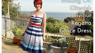 How to Make a Kittenish Behaviour Grace Regatta Dress [upl. by Sisson]